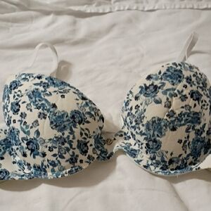 Lucky Brand Blue Floral Bra